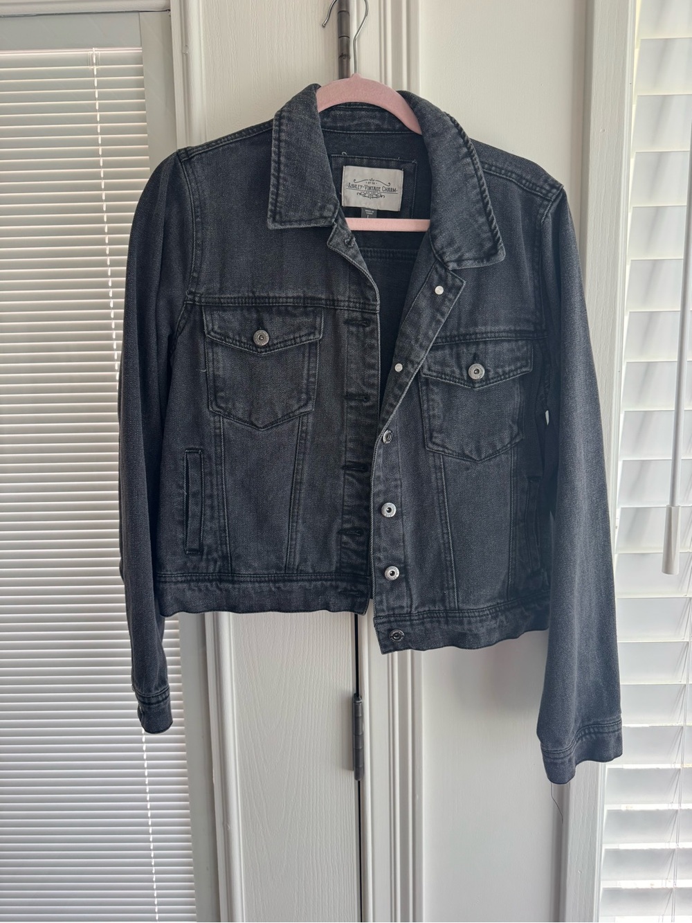 Classic Black Denim Jacket